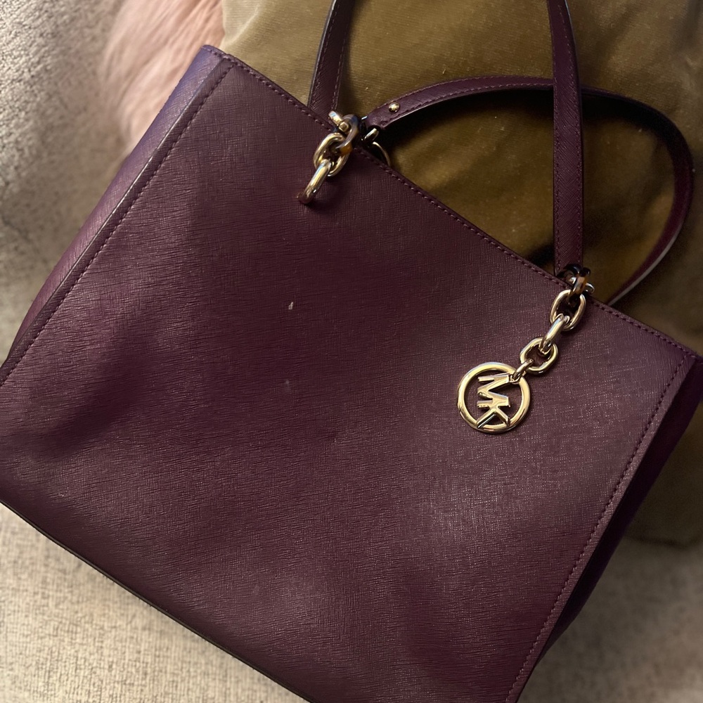 Plum Michael Kors medium size purse